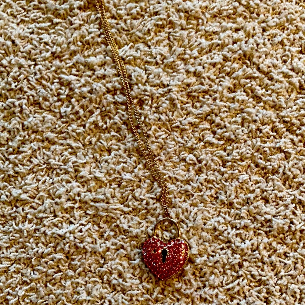 Heart necklace.
